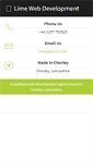 Mobile Screenshot of limewebdevelopment.com