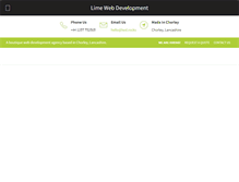 Tablet Screenshot of limewebdevelopment.com